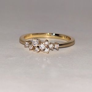AmberRenée & Co Jewelry - 14k Diamond Cluster Ring Luxe Bijoux AmberRenée & Co Jewelry - 14k Diamond Cluster Ring Luxe Bijoux